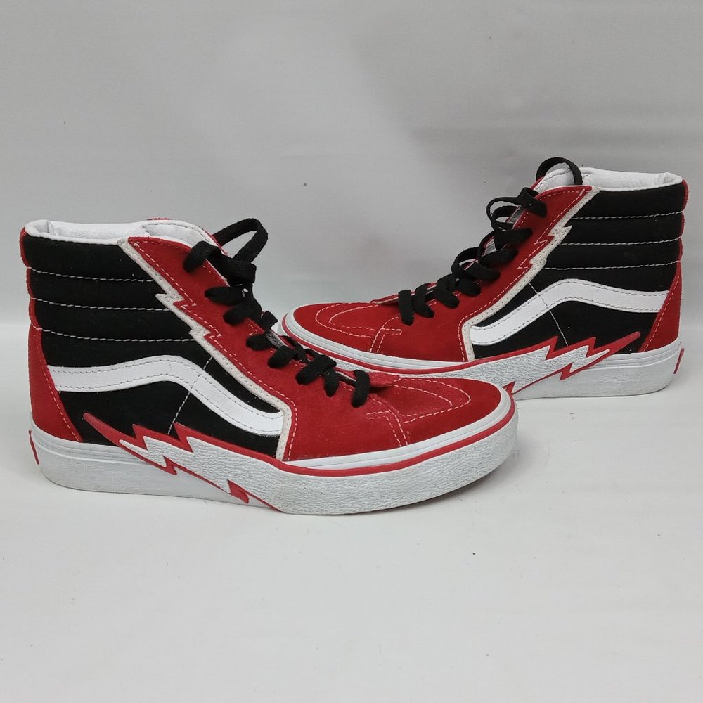 VANS Sk8-Hi Bolt Skate Lightning Bolt 721454 Canvas High Top Size 5.5